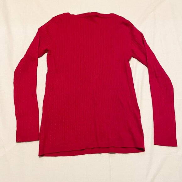 Tommy Hilfiger Womens Knit Sweater Size Small Red - Picture 11 of 16